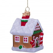 Новогоднее украшение Red/green gingerbread candy house